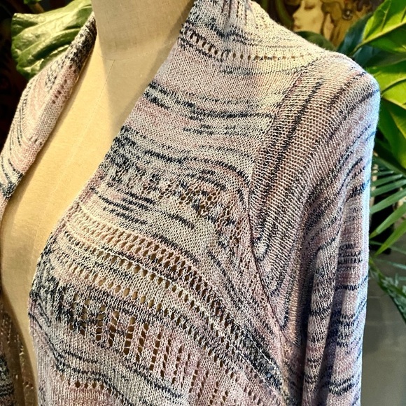 Knox Rose asymmetric waterfall open front cardigan - Picture 13 of 14